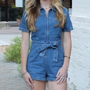 Urban Outfitters Denim Romper